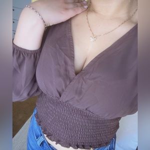 Brown Blouse